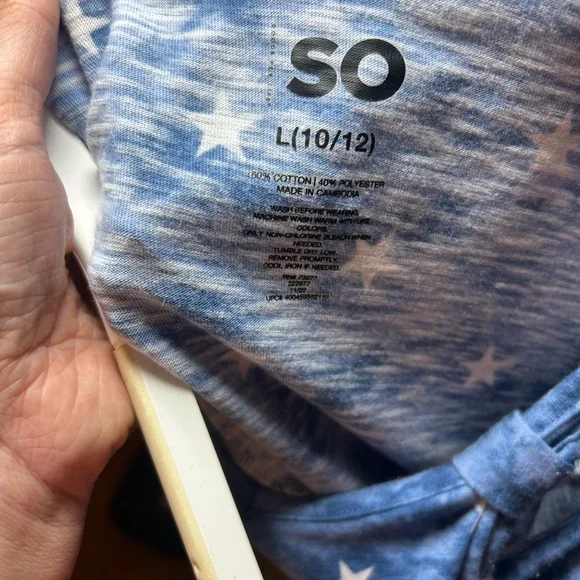 SO Blue Starry Sleeveless Dress - Picture 3 of 3